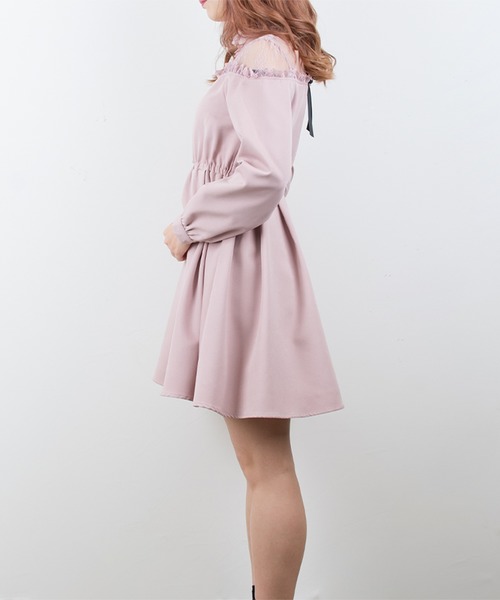 ROJITA（ロジータ）の「ﾊﾞｯｸﾘﾎﾞﾝレース切替OP（ワンピース）」 - WEAR