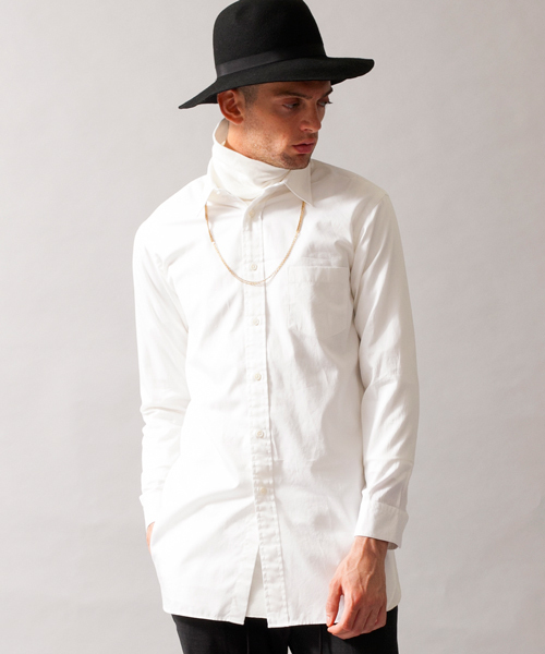 MONKEY TIME(モンキータイム)の「MT ∴ 100/2 ツイル レギュラー カラー ロング シャツ ◆(シャツ/ブラウス・メンズ・ホワイト・MEDIUM/SMALL/LARGE)」の2枚目の写真