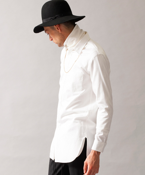 MONKEY TIME(モンキータイム)の「MT ∴ 100/2 ツイル レギュラー カラー ロング シャツ ◆(シャツ/ブラウス・メンズ・ホワイト・MEDIUM/SMALL/LARGE)」の3枚目の写真