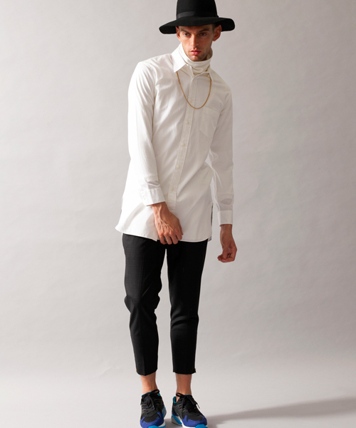 MONKEY TIME(モンキータイム)の「MT ∴ 100/2 ツイル レギュラー カラー ロング シャツ ◆(シャツ/ブラウス・メンズ・ホワイト・MEDIUM/SMALL/LARGE)」の6枚目の写真