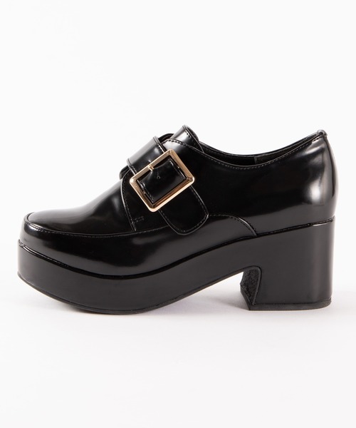 WEGO（ウィゴー）の「WEGO/ベルト付きヒールシューズ（その他シューズ・レディース・ブラック・MEDIUM/LARGE）」の4枚目の写真