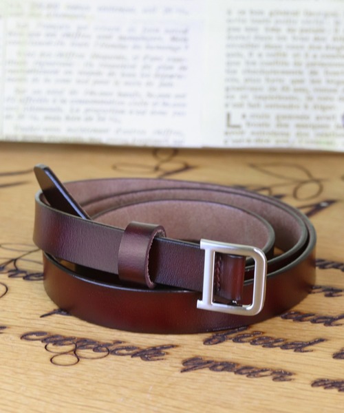 Monocoro toppi（モノコロトッピ）の「本革 牛革ベルト（ベルト・レディース・ブラック/ベージュ/ブラウン/レッド/キャメル・フリー）」の3枚目の写真