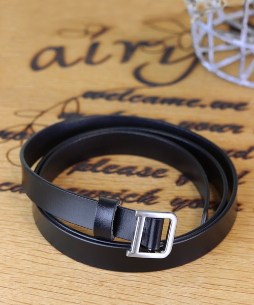 Monocoro toppi（モノコロトッピ）の「本革 牛革ベルト（ベルト・レディース・ブラック/ベージュ/ブラウン/レッド/キャメル・フリー）」の2枚目の写真