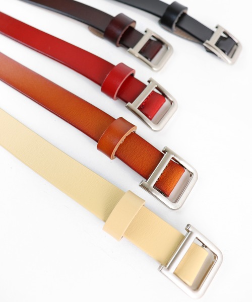 Monocoro toppi（モノコロトッピ）の「本革 牛革ベルト（ベルト・レディース・ブラック/ベージュ/ブラウン/レッド/キャメル・フリー）」の13枚目の写真