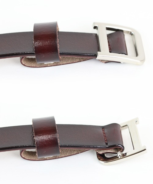 Monocoro toppi（モノコロトッピ）の「本革 牛革ベルト（ベルト・レディース・ブラック/ベージュ/ブラウン/レッド/キャメル・フリー）」の15枚目の写真