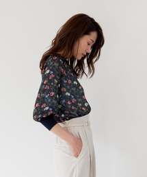 ANAYI（アナイ）の「ボタニカルフラワープリントギャザー プルオーバー  