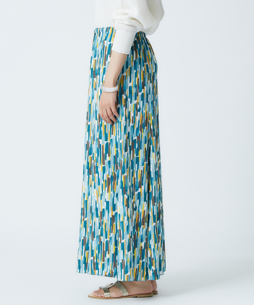 qualite（カリテ）の「【セットアップ】ペインティングプリントマーメイドフレアパンツ（その他パンツ・レディース・ブルー・36/38）」の5枚目の写真