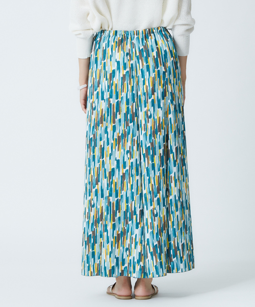 qualite（カリテ）の「【セットアップ】ペインティングプリントマーメイドフレアパンツ（その他パンツ・レディース・ブルー・36/38）」の3枚目の写真