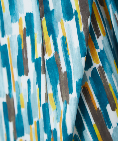 qualite（カリテ）の「【セットアップ】ペインティングプリントマーメイドフレアパンツ（その他パンツ・レディース・ブルー・36/38）」の7枚目の写真