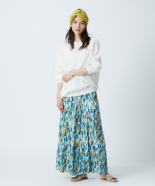 qualite（カリテ）の「【セットアップ】ペインティングプリントマーメイドフレアパンツ（その他パンツ・レディース・ブルー・36/38）」の11枚目の写真