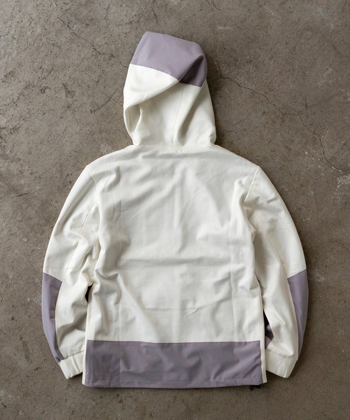 hummel(ヒュンメル)の「直営店・WEB限定 hummel(ヒュンメル)ストレッチカルゼコンビパーカー(パーカー・メンズ・ホワイト/ブラック/ベージュ・S/M/L/XL)」の12枚目の写真