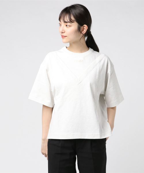 PUMA（プーマ）の「プーマ PUMA FUSION HS デザイン Tシャツ（スウェット・レディース・ホワイト/ブラック・M/L/XL/S）」の2枚目の写真