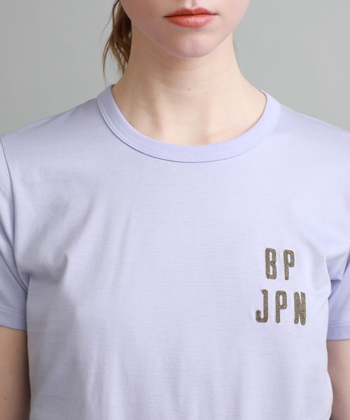 beautiful people(ビューティフルピープル)の「【beautiful people(ビューティフルピープル)】ハイゲージスビンピマエンブレムキッズTシャツ 1015310420(Tシャツ/カットソー・レディース・ホワイト/ライラック・SMALL)」の16枚目の写真