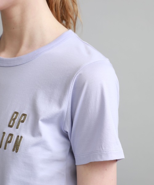 beautiful people(ビューティフルピープル)の「【beautiful people(ビューティフルピープル)】ハイゲージスビンピマエンブレムキッズTシャツ 1015310420(Tシャツ/カットソー・レディース・ホワイト/ライラック・SMALL)」の17枚目の写真