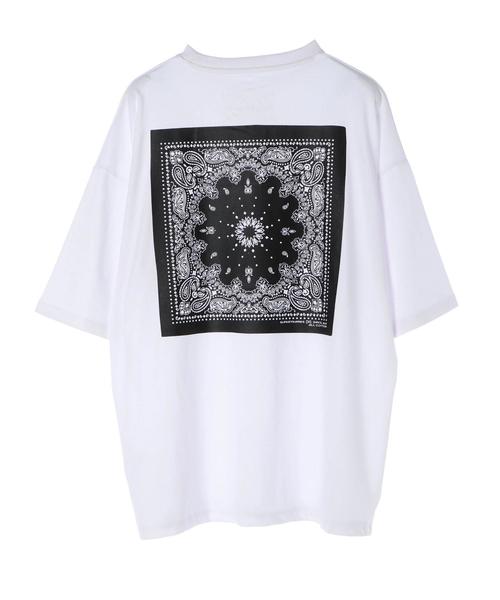 Superthanks スーパーサンクス の 春夏 Superthanks スーパーサンクス バックプリントtシャツ バンダナ柄 Tシャツ カットソー Wear