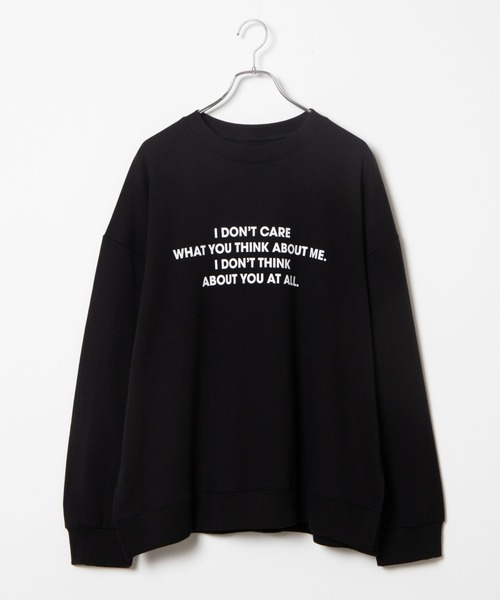 DING（ディング）の「DING/スリットロゴプルオーバー（スウェット・レディース・ブラック/イエロー/ライトベージュ・FREE）」の8枚目の写真