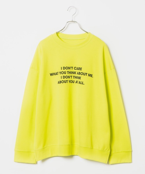 DING（ディング）の「DING/スリットロゴプルオーバー（スウェット・レディース・ブラック/イエロー/ライトベージュ・FREE）」の20枚目の写真