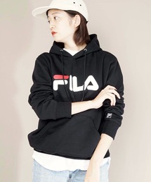 FILA（フィラ）の「【FILA/フィラ】デカロゴプリントプルパーカー　ビッグロゴパーカー（パーカー・レディース）」