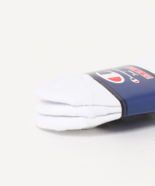 Champion（チャンピオン）の「Champion　3足組 ゴーストソックス 無地【ハーフパイル】CMSCP501（ソックス/靴下・メンズ・ホワイト/ブラック/マルチ・23～25cm/25～27cm/27~29cm）」の4枚目の写真