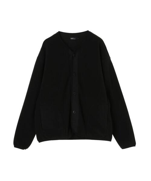 CRAFT STANDARD BOUTIQUE（クラフトスタンダードブティック）の「マイクロフリースカーディガン　＊（カーディガン/ボレロ・メンズ・ベージュ/アイボリー/ブラック・LL/L/M）」の6枚目の写真