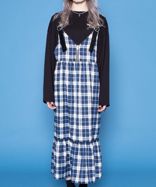 インフルエンサーもいちゃんプロデュースブランド ワンピース Whinny みんな大好き柄ワンピース ワンピース Whinny ホワイニー のファッション