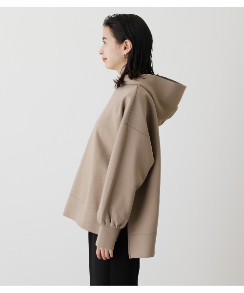 AZUL by moussy（アズールバイマウジー）の「CARDBOARD MATERIAL HOODIE/カードボードマテリアルフーディ（パーカー・レディース・ベージュ/グリーン/ライトベージュ/ライム・MEDIUM/SMALL）」の21枚目の写真