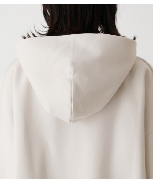 AZUL by moussy（アズールバイマウジー）の「CARDBOARD MATERIAL HOODIE/カードボードマテリアルフーディ（パーカー・レディース・ベージュ/グリーン/ライトベージュ/ライム・MEDIUM/SMALL）」の13枚目の写真