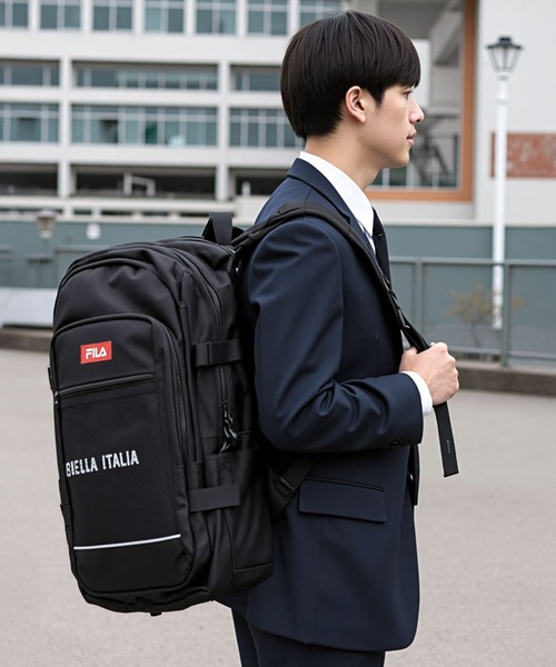 フィラ スクールリュック FM2347 ユニセックス Beige NAUGHTIAM フィラ スクールリュック FM2347 ユニセックス FILA