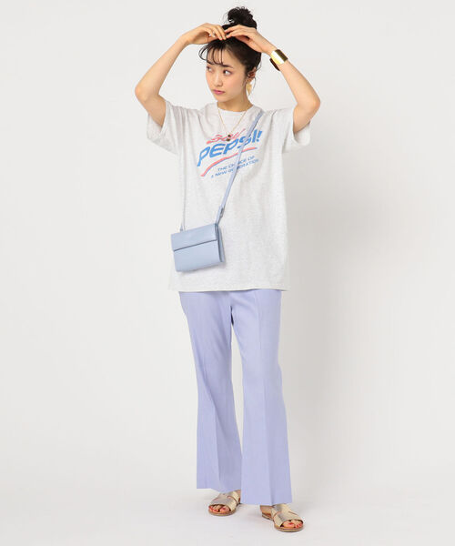 NOLLEY’S(ノーリーズ)の「【WEB限定カラーあり】麻調セミフレアパンツ(その他パンツ・レディース・チャコールグレー/ラベンダー/イエロー・36/38)」の20枚目の写真