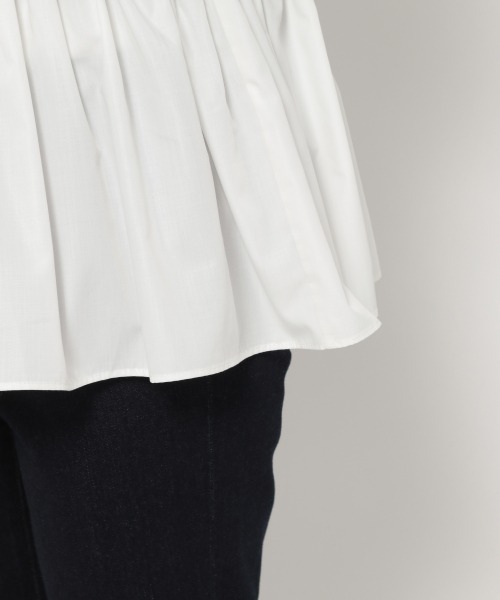 GLOBAL WORK（グローバルワーク）の「フハクドッキングベスト/933945（シャツ/ブラウス・レディース・グレー系その他/ブラック/ベージュ・FREE）」の14枚目の写真