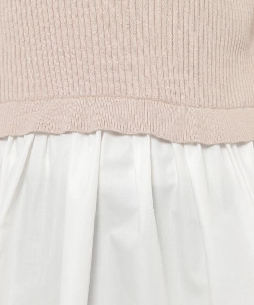 GLOBAL WORK（グローバルワーク）の「フハクドッキングベスト/933945（シャツ/ブラウス・レディース・グレー系その他/ブラック/ベージュ・FREE）」の10枚目の写真