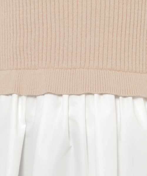 GLOBAL WORK（グローバルワーク）の「フハクドッキングベスト/933945（シャツ/ブラウス・レディース・グレー系その他/ブラック/ベージュ・FREE）」の6枚目の写真