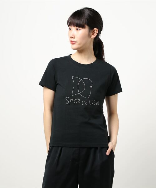 DC SHOES(ディーシーシューズ)の「20 WS SKETCH SS/DC 半袖 Tシャツ(Tシャツ/カットソー・レディース・ブラック/ホワイト・SMALL/MEDIUM)」の2枚目の写真