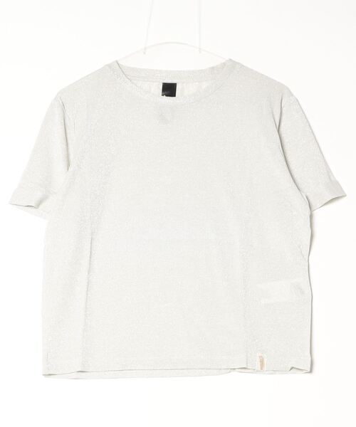 DIMENSIONE danza(ディメンシオーネ ダンツァ)の「ジュエリーTシャツ(Tシャツ/カットソー・レディース・ベージュ/ホワイト/ブラック・X-SMALL/MEDIUM/SMALL)」の1枚目の写真