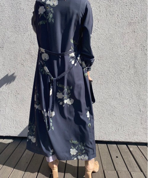 ぽつ　アメリ　dress Ameri（アメリ）の「FLARE LAP DETAIL DRESS（ワンピース）」 - WEAR