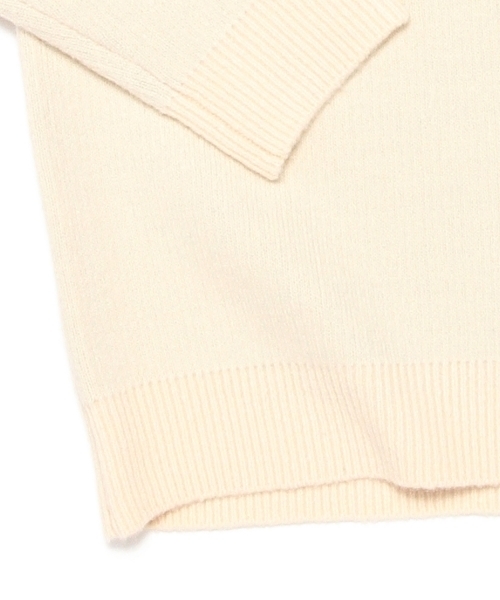Ray BEAMS(レイビームス)の「Ray BEAMS / Bigシルエット ハイネック(ニット/セーター・レディース・ベージュ/ネイビー・ONE SIZE)」の10枚目の写真