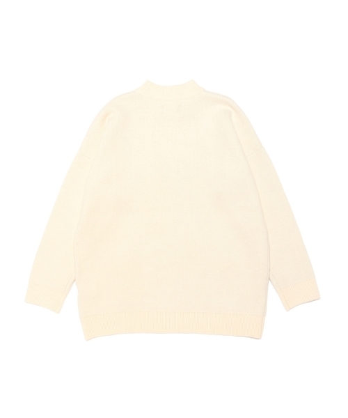 Ray BEAMS(レイビームス)の「Ray BEAMS / Bigシルエット ハイネック(ニット/セーター・レディース・ベージュ/ネイビー・ONE SIZE)」の11枚目の写真