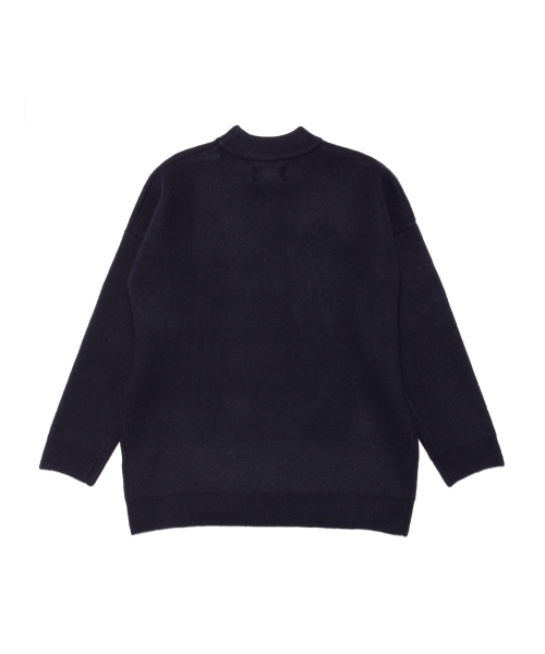Ray BEAMS(レイビームス)の「Ray BEAMS / Bigシルエット ハイネック(ニット/セーター・レディース・ベージュ/ネイビー・ONE SIZE)」の15枚目の写真