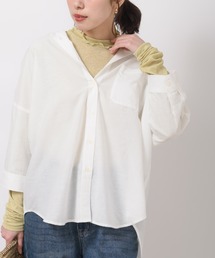 rps | テンセル綿麻７分袖シャツ(シャツ/ブラウス)