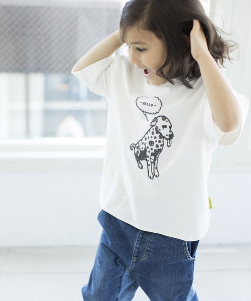 FRUIT OF THE LOOM(フルーツオブザルーム)の「BIASコラボ キッズTee(Tシャツ/カットソー・キッズ・ホワイト/チャコールグレー/ベージュ・90-100cm/110-120cm/130-140cm)」の4枚目の写真