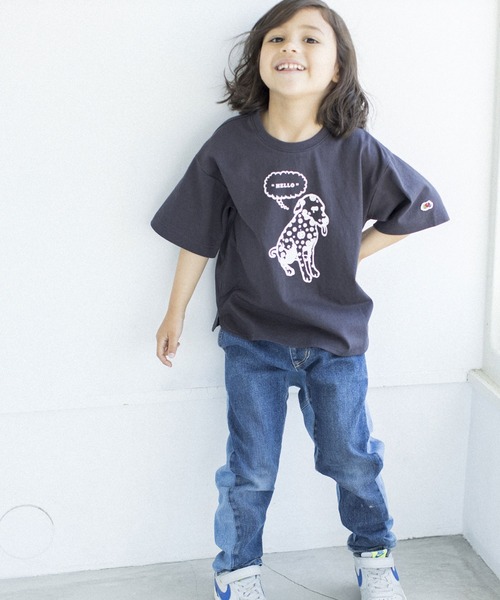 FRUIT OF THE LOOM(フルーツオブザルーム)の「BIASコラボ キッズTee(Tシャツ/カットソー・キッズ・ホワイト/チャコールグレー/ベージュ・90-100cm/110-120cm/130-140cm)」の6枚目の写真