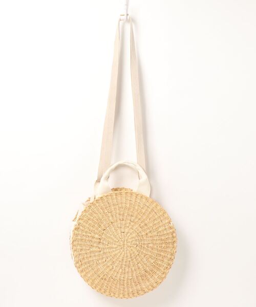 MUUN（ムーニュ）の「MUUN ムーニュ ラウンドカゴバック（ショルダーバッグ・レディース・ナチュラル・FREE）」の5枚目の写真