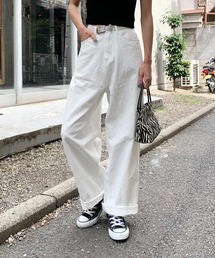 RASVOA | ルーズデニムワイドパンツ／カツラギパンツ(デニムパンツ)