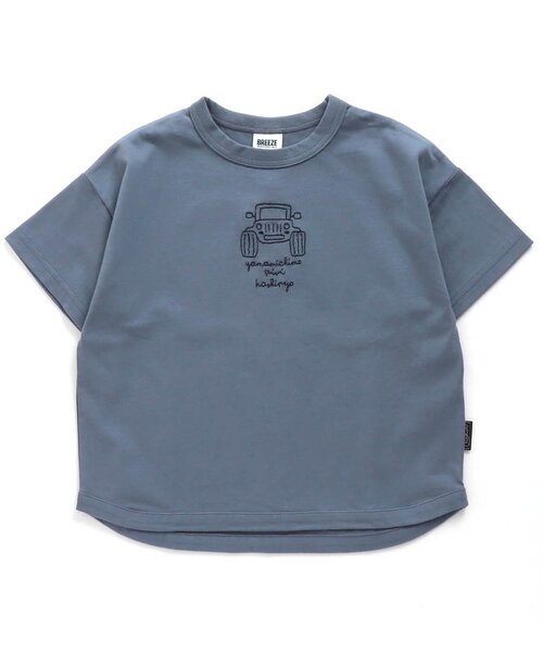 BREEZE(ブリーズ)の「/10柄モチーフ刺繍Tシャツ(Tシャツ/カットソー・キッズ・サックスブルー/ブラウン/チャコール/イエロー/ブルー/キャメル/グリーン/ベージュ/ピンク/グレー・120/80/130/90/140/100/110)」の7枚目の写真