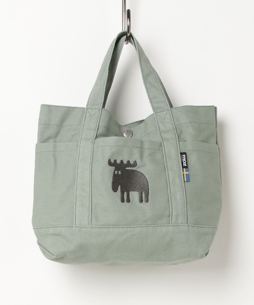 moz（モズ）の「moz マルシェトートバッグ（トートバッグ・レディース・グレー/ホワイト/ブルー/ブラック/サックスブルー/ベージュ/ミント/ピンク/ホワイト×ブルー/ホワイト×ピンク/グリーン/ブラック×ホワイト/レッド/ブラック×ゴールド/ブルー系その他/ブラウン/ネイビー/マスタード/オレンジ/ワイン/ライム/サックスブルー系/パープル系/ストライプ/グレイッシュブルー/ライトブラウン/スモーキーグリーン系/ライトグレー/グレー系その他/カーキ系/ピンク系その他/ライトブルー/スモークピンク/イエロー/インディゴブルー/イエロー系/ベージュ系その他・FREE/F）」の18枚目の写真