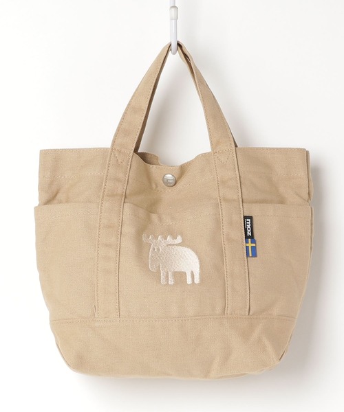 moz（モズ）の「moz マルシェトートバッグ（トートバッグ・レディース・グレー/ホワイト/ブルー/ブラック/サックスブルー/ベージュ/ミント/ピンク/ホワイト×ブルー/ホワイト×ピンク/グリーン/ブラック×ホワイト/レッド/ブラック×ゴールド/ブルー系その他/ブラウン/ネイビー/マスタード/オレンジ/ワイン/ライム/サックスブルー系/パープル系/ストライプ/グレイッシュブルー/ライトブラウン/スモーキーグリーン系/ライトグレー/グレー系その他/カーキ系/ピンク系その他/ライトブルー/スモークピンク/イエロー/インディゴブルー/イエロー系/ベージュ系その他・FREE/F）」の12枚目の写真