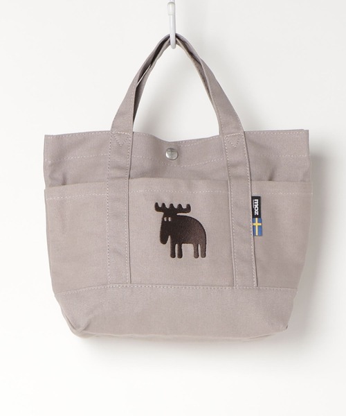 moz（モズ）の「moz マルシェトートバッグ（トートバッグ・レディース・グレー/ホワイト/ブルー/ブラック/サックスブルー/ベージュ/ミント/ピンク/ホワイト×ブルー/ホワイト×ピンク/グリーン/ブラック×ホワイト/レッド/ブラック×ゴールド/ブルー系その他/ブラウン/ネイビー/マスタード/オレンジ/ワイン/ライム/サックスブルー系/パープル系/ストライプ/グレイッシュブルー/ライトブラウン/スモーキーグリーン系/ライトグレー/グレー系その他/カーキ系/ピンク系その他/ライトブルー/スモークピンク/イエロー/インディゴブルー/イエロー系/ベージュ系その他・FREE/F）」の8枚目の写真