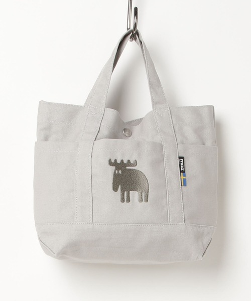 moz（モズ）の「moz マルシェトートバッグ（トートバッグ・レディース・グレー/ホワイト/ブルー/ブラック/サックスブルー/ベージュ/ミント/ピンク/ホワイト×ブルー/ホワイト×ピンク/グリーン/ブラック×ホワイト/レッド/ブラック×ゴールド/ブルー系その他/ブラウン/ネイビー/マスタード/オレンジ/ワイン/ライム/サックスブルー系/パープル系/ストライプ/グレイッシュブルー/ライトブラウン/スモーキーグリーン系/ライトグレー/グレー系その他/カーキ系/ピンク系その他/ライトブルー/スモークピンク/イエロー/インディゴブルー/イエロー系/ベージュ系その他・FREE/F）」の7枚目の写真