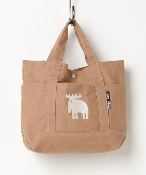 moz（モズ）の「moz マルシェトートバッグ（トートバッグ・レディース・グレー/ホワイト/ブルー/ブラック/サックスブルー/ベージュ/ミント/ピンク/ホワイト×ブルー/ホワイト×ピンク/グリーン/ブラック×ホワイト/レッド/ブラック×ゴールド/ブルー系その他/ブラウン/ネイビー/マスタード/オレンジ/ワイン/ライム/サックスブルー系/パープル系/ストライプ/グレイッシュブルー/ライトブラウン/スモーキーグリーン系/ライトグレー/グレー系その他/カーキ系/ピンク系その他/ライトブルー/スモークピンク/イエロー/インディゴブルー/イエロー系/ベージュ系その他・FREE/F）」の11枚目の写真