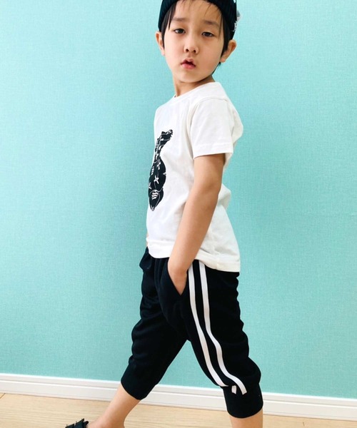 THE CASUAL（カジュアル）の「DRY MESH サイドライン7分丈パンツ キッズ（その他パンツ・キッズ・ブラック系1/オフホワイト/ブラック系2/オレンジ/グレー系/ピンク/ブラック系/ブラック/カーキ系/イエロー・110cm/120cm/130cm/140cm/160cm/150cm）」の21枚目の写真